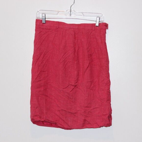 Escada Pink fucshia Side Zipper Straight Mini Skirt Women's Size 40 ( medium ) - Picture 2 of 8